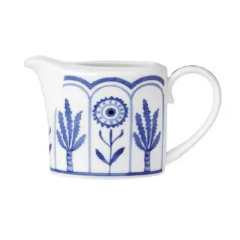 William Edwards Milk Jug S/S 3 1/4 in (7 3/4oz) Sultans Garden Blue - Set of 12