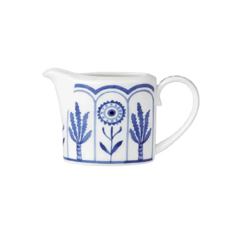 William Edwards Milk Jug S/S 3 1/4 in (7 3/4oz) Sultans Garden Blue - Set of 12 William Edwards Milk Jug S/S 3 1/4 in (7 3/4oz) Sultans Garden Blue - Set of 12