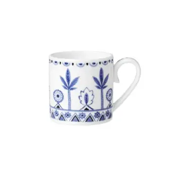 William Edwards Coffee Can 3 1/4 in x 2 1/4 in x 2 1/2 in (3 1/2 oz) Sultans Garden Blue - Set of 12