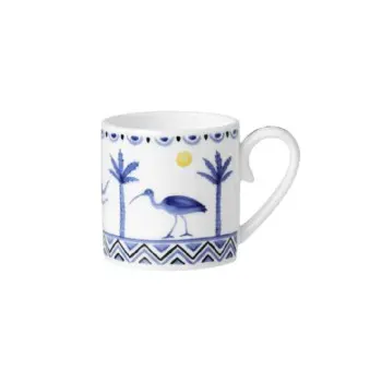 William Edwards Coffee Can 3 1/4 in x 2 1/4 in x 2 1/2 in (3 1/2 oz) Sultans Garden Blue - Set of 12