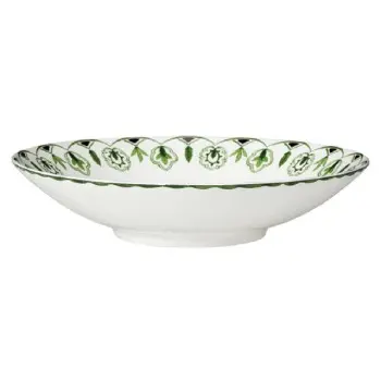 William Edwards Bowl Coupe 9 1/2 in (21 oz) Sultans Garden Green - Set of 12