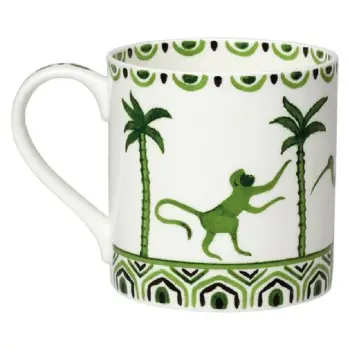 William Edwards Mug Coupe 5 in x 3 1/2 in (12 1/4 oz) Sultans Garden Green - Set of 12