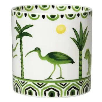 William Edwards Mug Coupe 5 in x 3 1/2 in (12 1/4 oz) Sultans Garden Green - Set of 12