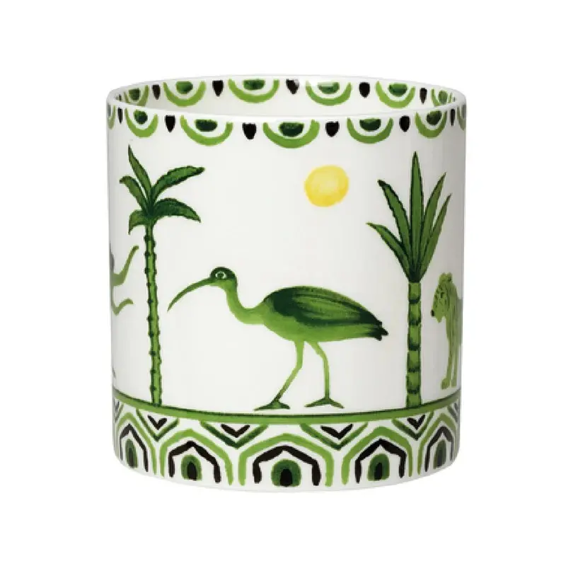 William Edwards Mug Coupe 5 in x 3 1/2 in (12 1/4 oz) Sultans Garden Green - Set of 12