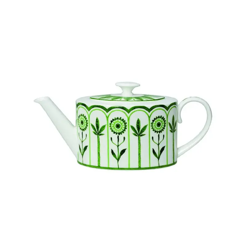William Edwards 2 Cup Oval Teapot Lid (Fits And0337) Sultans Garden Green - Set of 6 William Edwards 2 Cup Oval Teapot Lid (Fits And0337) Sultans Garden Green - Set of 6