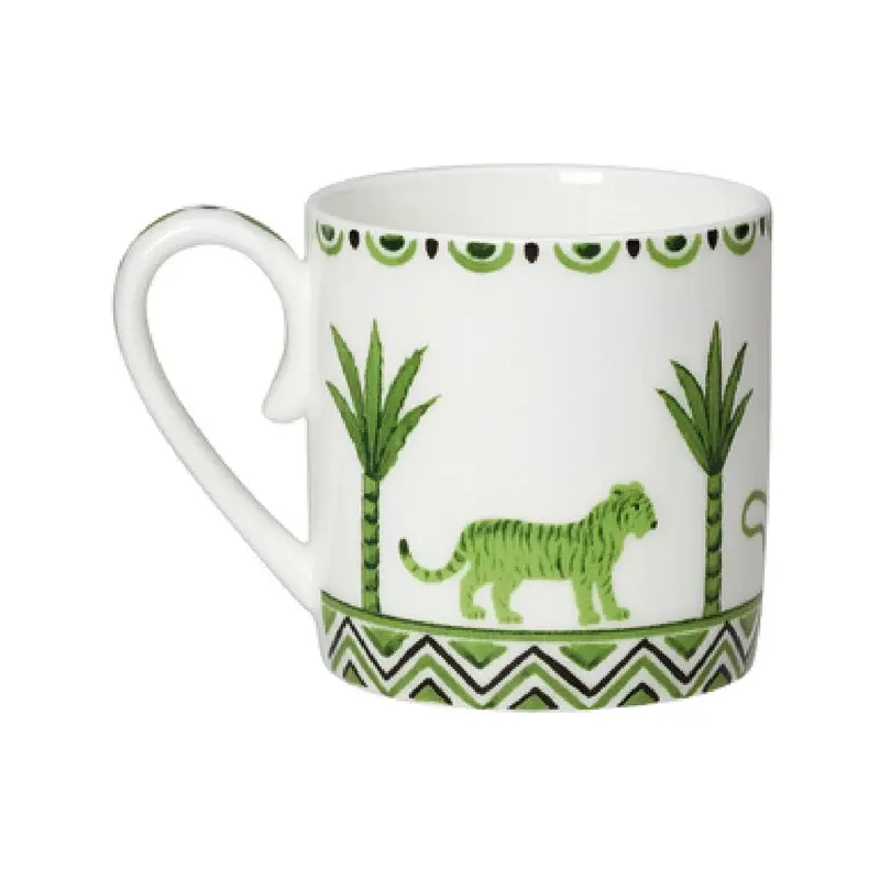 William Edwards Coffee Can 3 1/4 in x 2 1/4 in x 2 1/2 in (3 1/2 oz) Sultans Garden Green - Set of 12