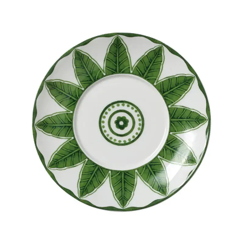 William Edwards Saucer 6 3/8 in (Fits And0110) Sultans Garden Green - Set of 12 William Edwards Saucer 6 3/8 in (Fits And0110) Sultans Garden Green - Set of 12
