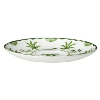 William Edwards Tea For One Saucer 5 3/4 in (Fits And0411A, And0562) Sultans Garden Green - Set of 12