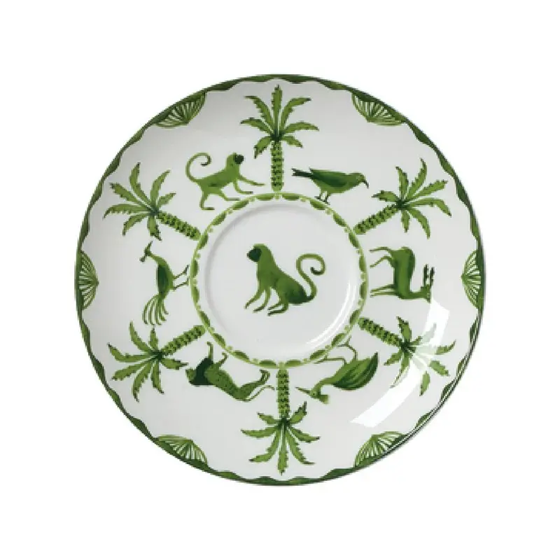 William Edwards Tea For One Saucer 5 3/4 in (Fits And0411A, And0562) Sultans Garden Green - Set of 12 William Edwards Tea For One Saucer 5 3/4 in (Fits And0411A, And0562) Sultans Garden Green - Set of 12