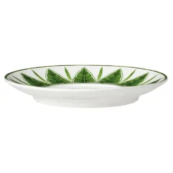 William Edwards Espresso Saucer Coupe 4 3/4 in (Fits And0112) Sultans Garden Green - Set of 12