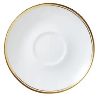William Edwards Tea For One Saucer 5 3/4 in (Fits And0411A, And0562) Burnished Gold - Set of 12