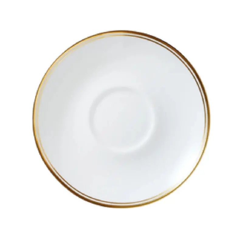 William Edwards Tea For One Saucer 5 3/4 in (Fits And0411A, And0562) Burnished Gold - Set of 12