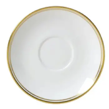 William Edwards Espresso Saucer 4 3/4 in Burnished Gold - Set of 12
