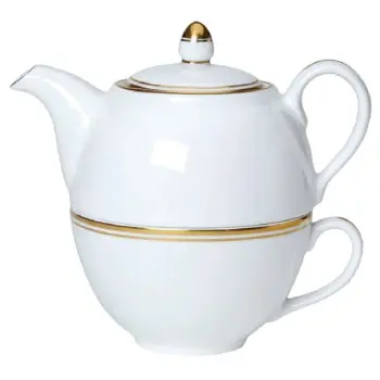 William Edwards Tea For One Set Burnished Gold - Set of 6