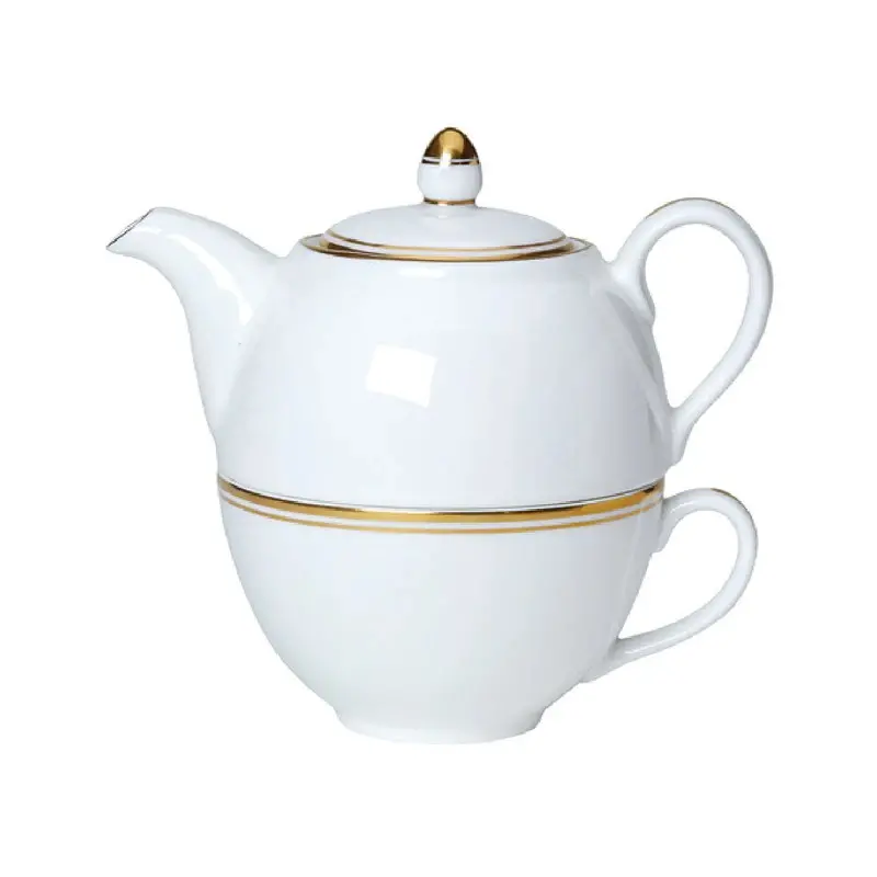 William Edwards Tea For One Set Burnished Gold - Set of 6