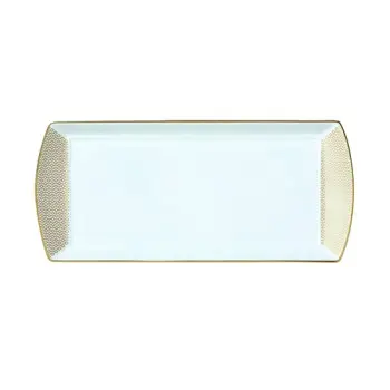 William Edwards L/S Rectangle Tray 13 3/8 in x 6 in Diamond - Set of 12