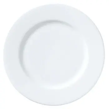 William Edwards Plate 6 1/2 in Classic White - Set of 12