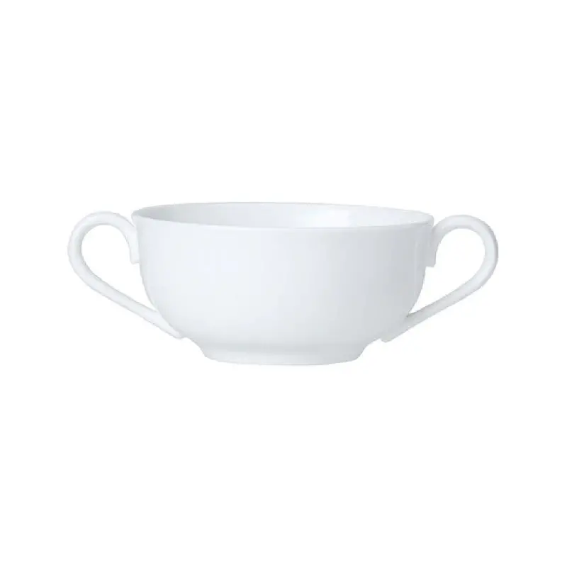 William Edwards Consomme Cup Two Handled 2 in (7 oz) (Fits And0107) Classic White - Set of 12