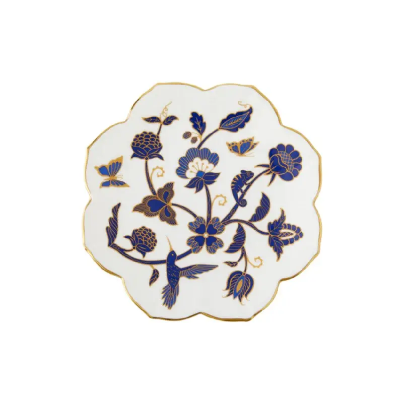 William Edwards Lotus Coupe Plate 8 1/2 in Makira - Set of 12 William Edwards Lotus Coupe Plate 8 1/2 in Makira - Set of 12