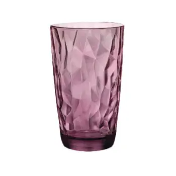Bormioli Rocco Cooler 3 3/8 x 5 5/8 (15 3/4 oz) Rock Purple Diamond - Set of 6