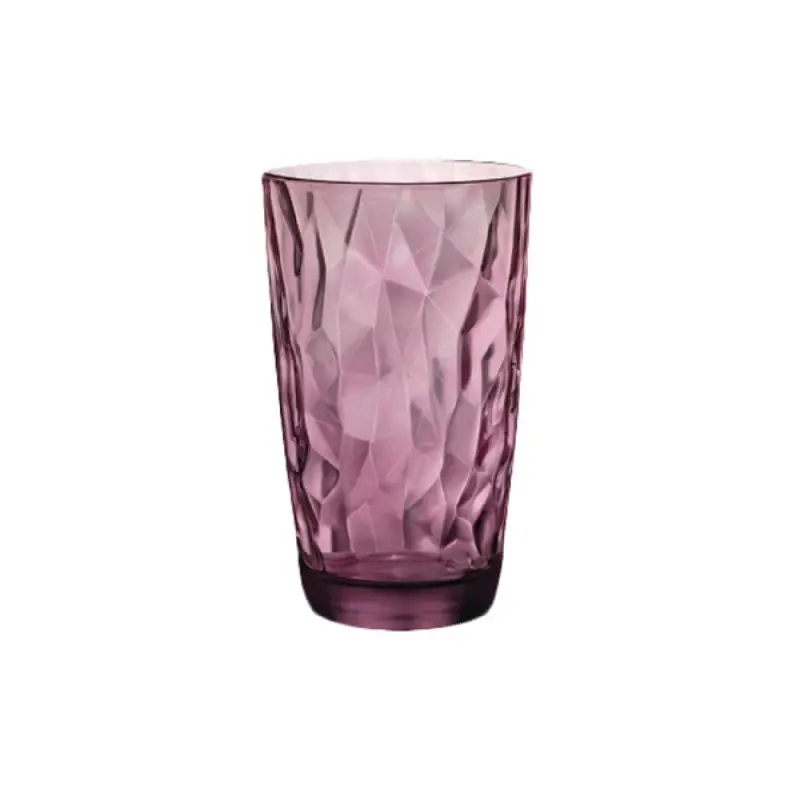 Bormioli Rocco Cooler 3 3/8 x 5 5/8 (15 3/4 oz) Rock Purple Diamond - Set of 6 Bormioli Rocco Cooler 3 3/8 x 5 5/8 (15 3/4 oz) Rock Purple Diamond - Set of 6