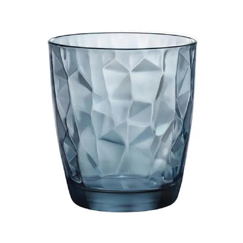 Bormioli Rocco Dof 3 5/8 x 4 (13 1/2 oz) Ocean Blue Diamond - Set of 6 Bormioli Rocco Dof 3 5/8 x 4 (13 1/2 oz) Ocean Blue Diamond - Set of 6