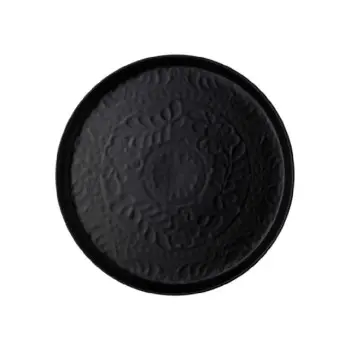 Anfora Plate Plana Coupe 9 in Talavera Motiva Noche - Set of 12