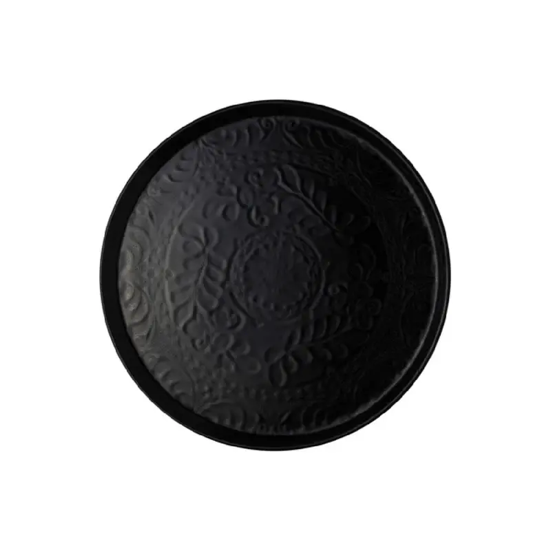 Anfora Plate Plana Coupe 10 3/4 in Talavera Motiva Noche - Set of 6 Anfora Plate Plana Coupe 10 3/4 in Talavera Motiva Noche - Set of 6