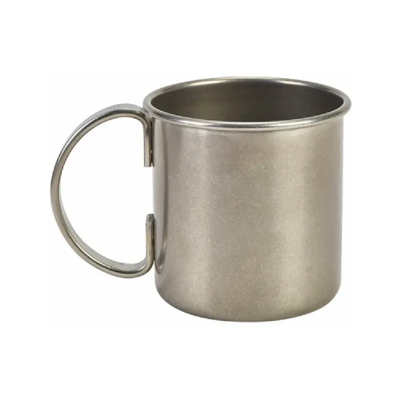 Genware Straight Mug 5 1/4 in x 3 5/8 in x 3 5/8 in (16 oz) Vintage Stainless Steel - Set of 12 Genware Straight Mug 5 1/4 in x 3 5/8 in x 3 5/8 in (16 oz) Vintage Stainless Steel - Set of 12