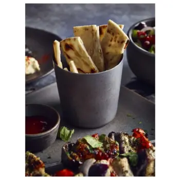 Genware Serving Cup 3 3/8 in x 3 3/8 in (12 3/4 oz) Vintage Stainless Steel - Set of 24