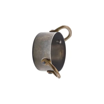 Genware Mini Casserole Dish 3 3/4 in x 2 3/4 in x 2 in (4 3/4 oz) Vintage Stainless Steel - Set of 6