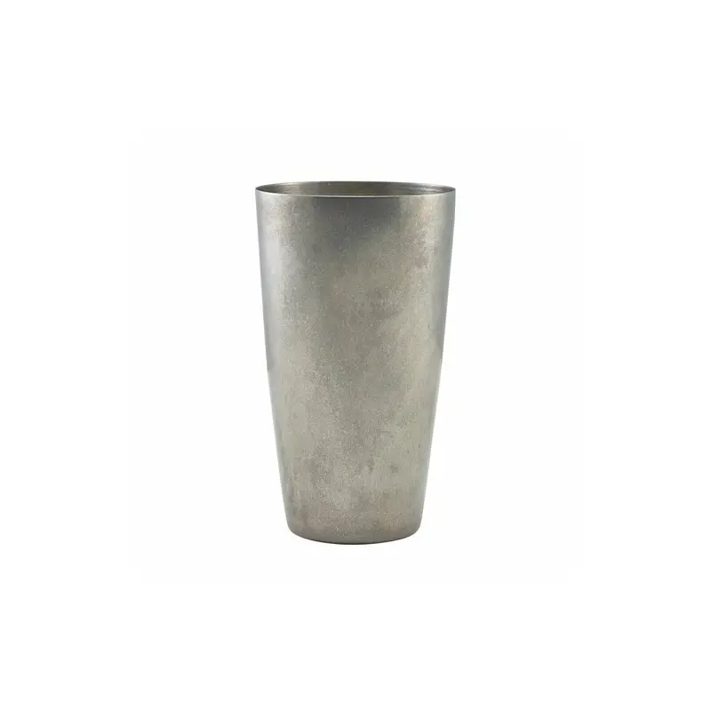 Genware Boston Shaker 3 5/8 in x 3 5/8 in x 6 3/8 in (26 oz) Vintage Stainless Steel - Set of 6