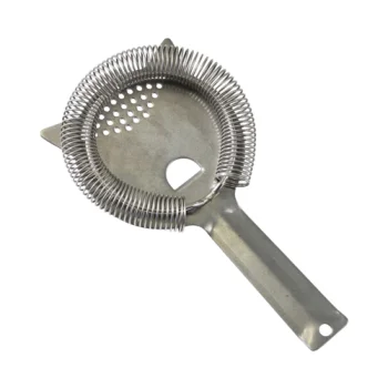 Genware Hawthorne Strainer 7 1/2 in x 4 3/8 in Vintage Stainless Steel - Set of 12