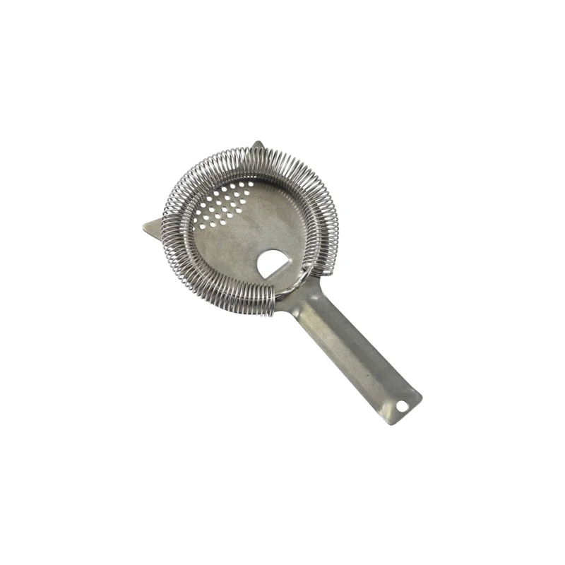 Genware Hawthorne Strainer 7 1/2 in x 4 3/8 in Vintage Stainless Steel - Set of 12