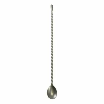Genware Teardrop Bar Spoon 14 in Vintage Stainless Steel - Set of 12