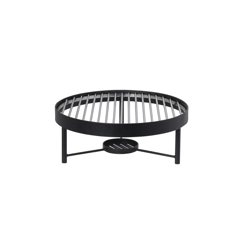 Creations Buffet Round Chafer Stand With Grill 14 5/8 in x 4 1/2 in (2 Gal) Black