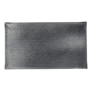 Creations Glass Rectangle Tray 12 1/2 in x 7 1/2 in Shikku Smoke - Set of 6