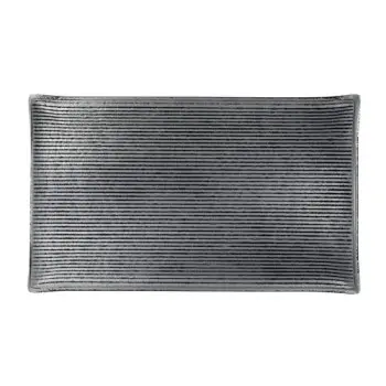 Creations Glass Rectangle 10 5/8 in x 6 1/2 in Shikku Smoke - Set of 6