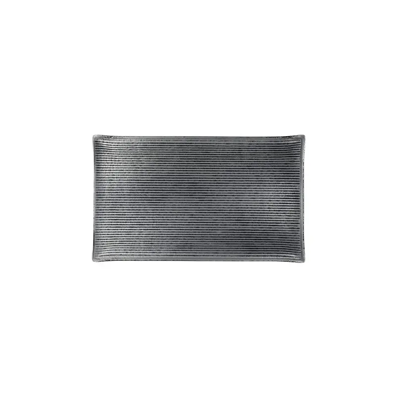 Creations Glass Rectangle 10 5/8 in x 6 1/2 in Shikku Smoke - Set of 6 Creations Glass Rectangle 10 5/8 in x 6 1/2 in Shikku Smoke - Set of 6