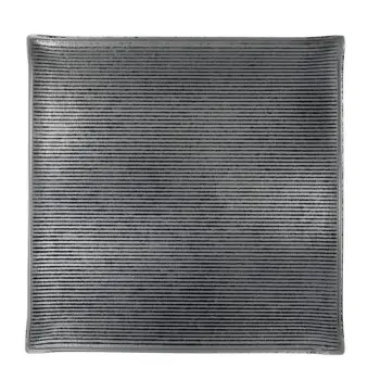 Creations Glass Square 10 1/2 in Shikku Smoke - Set of 6