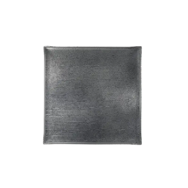 Creations Glass Square 10 1/2 in Shikku Smoke - Set of 6 Creations Glass Square 10 1/2 in Shikku Smoke - Set of 6