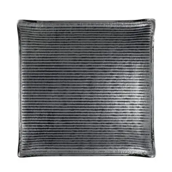 Creations Glass Square 6 1/2 in Shikku Smoke - Set of 12