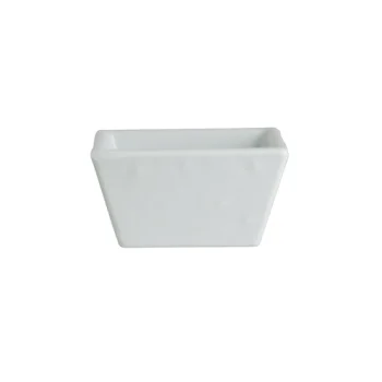Creations Melamine Square Dish White 2 1/4 in x 1 1/8 in (1 oz) Cali - Set of 24