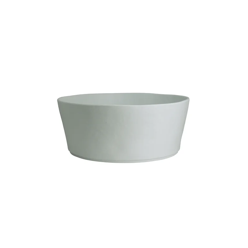 Creations Melamine Round Bowl White 9 1/2 in x 3 3/4 in (3 1/2 qt) Cali - Set of 6