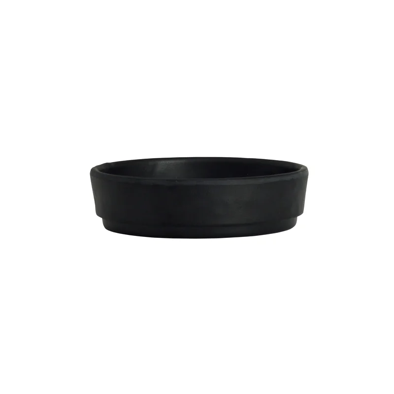 Creations Melamine Round Dish Black 3 1/2 in x 1 in (2 oz) Cali - Set of 24 Creations Melamine Round Dish Black 3 1/2 in x 1 in (2 oz) Cali - Set of 24