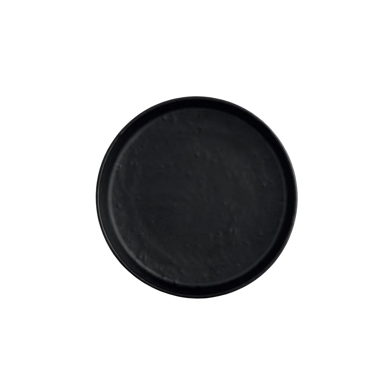 Creations Melamine Round Plate Black 6 1/2 in x 1 1/4 in Cali - Set of 12 Creations Melamine Round Plate Black 6 1/2 in x 1 1/4 in Cali - Set of 12