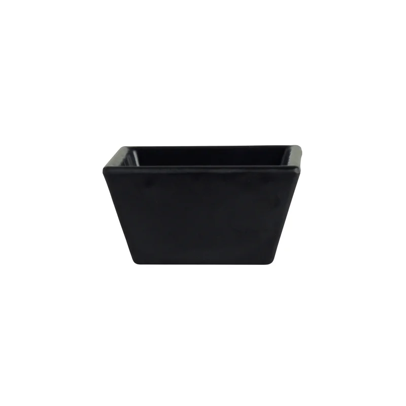 Creations Melamine Square Dish Black 2 1/4 in x 1 1/8 in (1 oz) Cali - Set of 24 Creations Melamine Square Dish Black 2 1/4 in x 1 1/8 in (1 oz) Cali - Set of 24