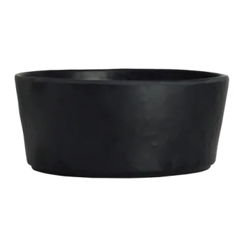 Creations Melamine Round Bowl Black 5 1/2 in x 2 1/2 in (17 1/2 oz) Cali - Set of 12