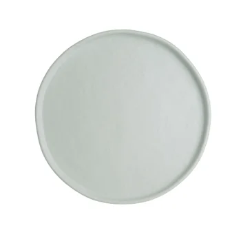 Creations Melamine Round Plate White 8 1/4 in x 3/4 in Cali - Set of 12