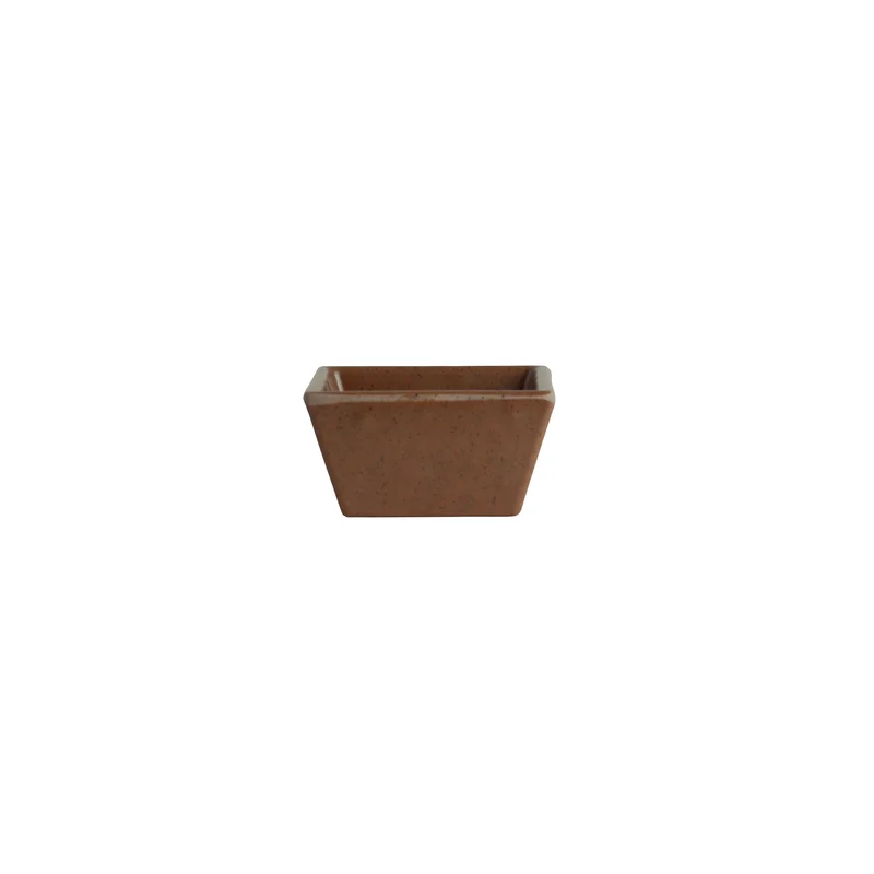 Creations Melamine Square Dish Redwood 2 1/4 in x 1 1/8 in (1 oz) Cali - Set of 24 Creations Melamine Square Dish Redwood 2 1/4 in x 1 1/8 in (1 oz) Cali - Set of 24